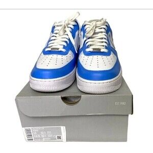Nike Air Force 1 '07  CW2288-111 White Blue Sneakers Size US 11 Mens 12.5 Women
